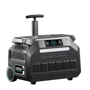 estación de energía portátil iee 2400w 3200w, batería de litio lifepo4 de 64000ah 2048wh, salida de ca, carrito para rv, camping, furgoneta, aplicación móvil 10