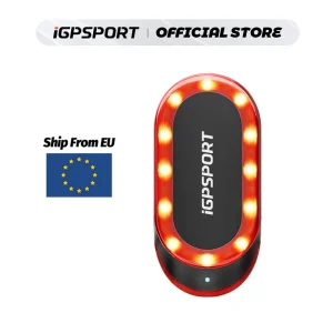 IBPSPORT SRmini Radar luz trasera inteligente luz trasera de bicicleta advertencia de freno IPX7 impermeable luz trasera de ciclismo 7 modos de luz lámpara trasera 1