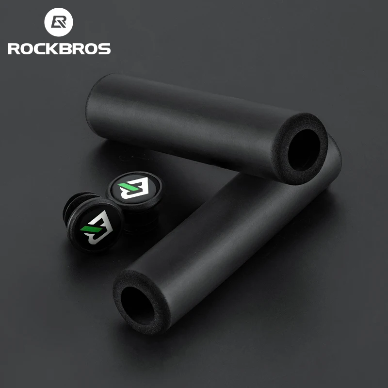 rockbros empuñaduras de bicicleta de goma de silicona, empuñaduras de manillar de esponja a prueba de golpes, empuñaduras bloqueadas para bicicleta de montaña y carretera, accesorios para ciclismo 1 ROCKBROS-empuñaduras de bicicleta de goma de silicona, empuñaduras de manillar de esponja a prueba de golpes, empuñaduras bloqueadas para bicicleta de montaña y carretera, accesorios para ciclismo 1