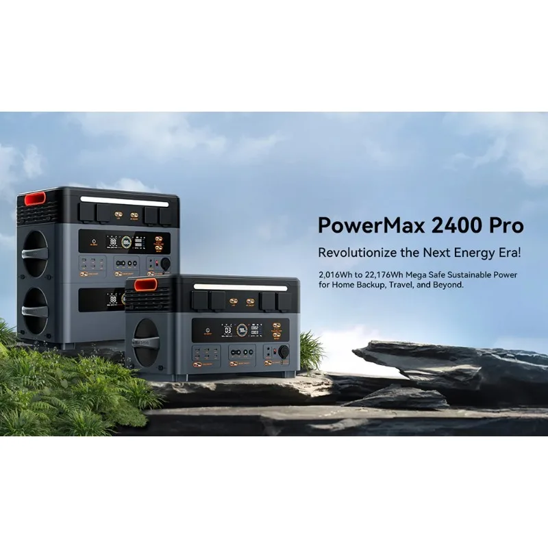 estación de energía solar modular oscal powermax2400 pro, entrada solar mppt de 1500w máx., expansión de batería apilable sin cables, generador solar con carga directa para respaldo de energía fuera de la red para toda la casa 2 estación de energía solar modular oscal powermax2400 pro, entrada solar mppt de 1500w máx., expansión de batería apilable sin cables, generador solar con carga directa para respaldo de energía fuera de la red para toda la casa 2