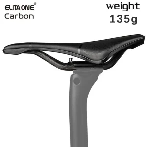 Elitaone 245x139mm MTB sillín de bicicleta de carretera rieles de carbono asiento de bicicleta hueco de nariz corta para una conducción cómoda 1