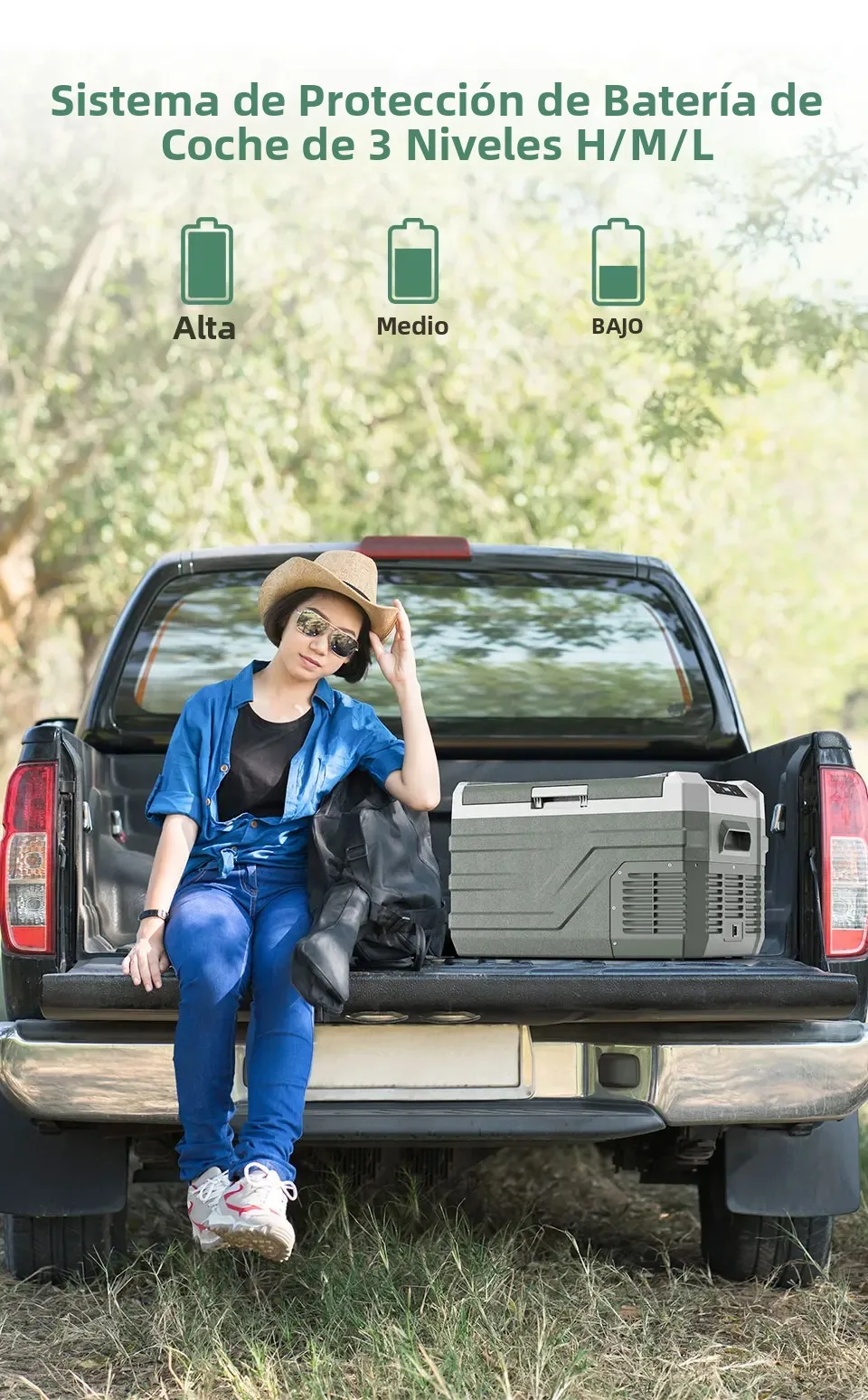 Nevera de compresor Alpicool NL para coche – 25, 35 o 45 L