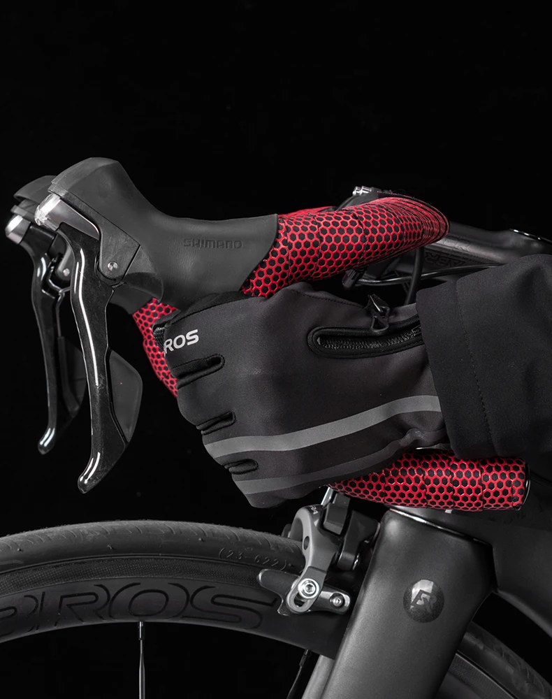 Guantes de invierno ROCKBROS para ciclismo – Cortavientos y forro polar Guantes de invierno ROCKBROS para ciclismo – Cortavientos y forro polar