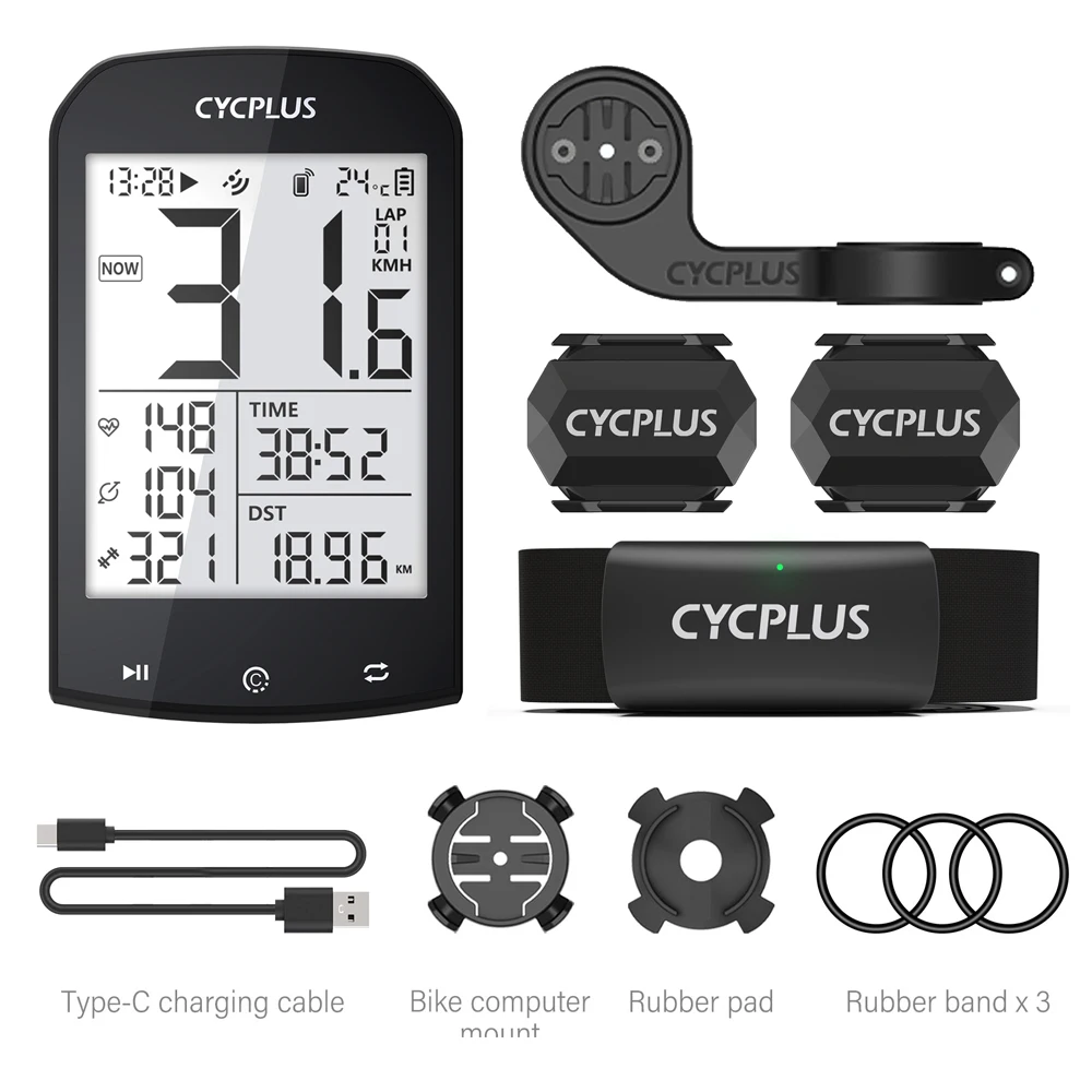 cycplus accesorios para bicicleta, correa para el pecho, sensor de ritmo cardíaco ant + ble, impermeable, gps, ordenador para bicicleta, velocímetro 1 CYCPLUS-accesorios para bicicleta, correa para el pecho, Sensor de ritmo cardíaco ANT + BLE, impermeable, GPS, ordenador para bicicleta, velocímetro 1