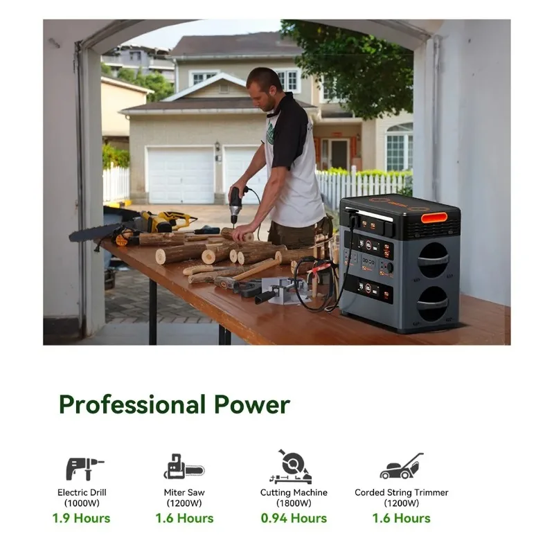 estación de energía solar modular oscal powermax2400 pro, entrada solar mppt de 1500w máx., expansión de batería apilable sin cables, generador solar con carga directa para respaldo de energía fuera de la red para toda la casa 4 estación de energía solar modular oscal powermax2400 pro, entrada solar mppt de 1500w máx., expansión de batería apilable sin cables, generador solar con carga directa para respaldo de energía fuera de la red para toda la casa 4