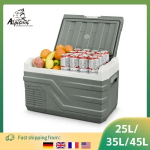 alpicool nl 25l 35l 45l nevera para coche 12v compresor nevera congelador 12/24v dc 100 240v ac nevera portátil para camping viajes 1
