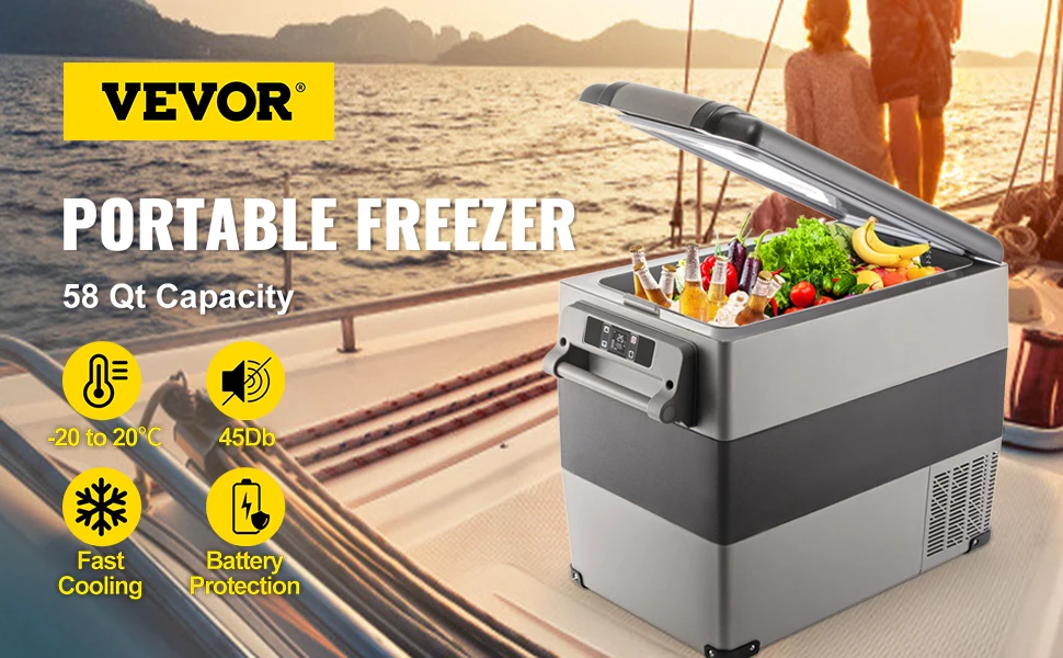 Nevera portátil de compresor VEVOR para coche – 15 a 45 L