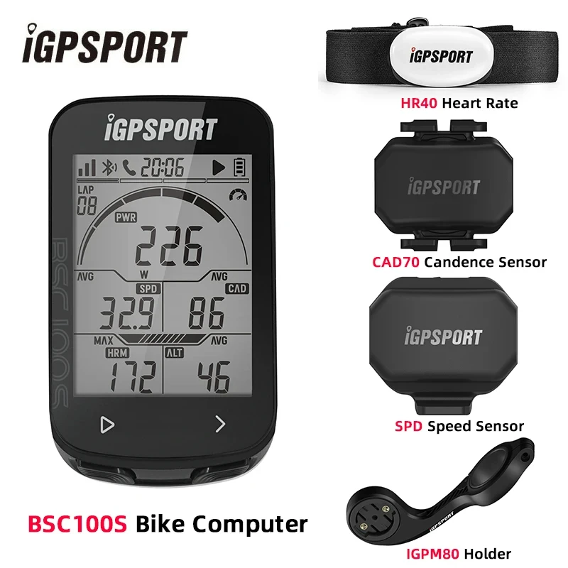 computadora de bicicleta igpsport bsc100s, pantalla de 2,6 pulgadas gps navegación en ciclismo, sensor de cadencia de velocidad, ordenador de bicicleta de operación simple inteligente 1 Computadora de bicicleta iGPSPORT BSC100S, pantalla de 2,6 pulgadas GPS navegación en ciclismo, Sensor de cadencia de velocidad, ordenador de bicicleta de operación Simple inteligente 1