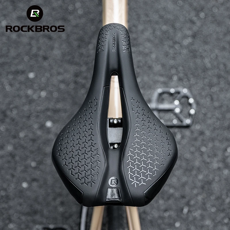 rockbros sillín de bicicleta hueco, transpirable, a prueba de golpes, asiento de ciclismo, cojín de cuero antideslizante de pu, ligero, para bicicleta de montaña y carretera 6 ROCKBROS-sillín de bicicleta hueco, transpirable, a prueba de golpes, asiento de ciclismo, cojín de cuero antideslizante de PU, ligero, para bicicleta de montaña y carretera 6