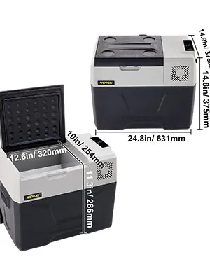 Nevera portátil de compresor VEVOR para coche – 15 a 45 L