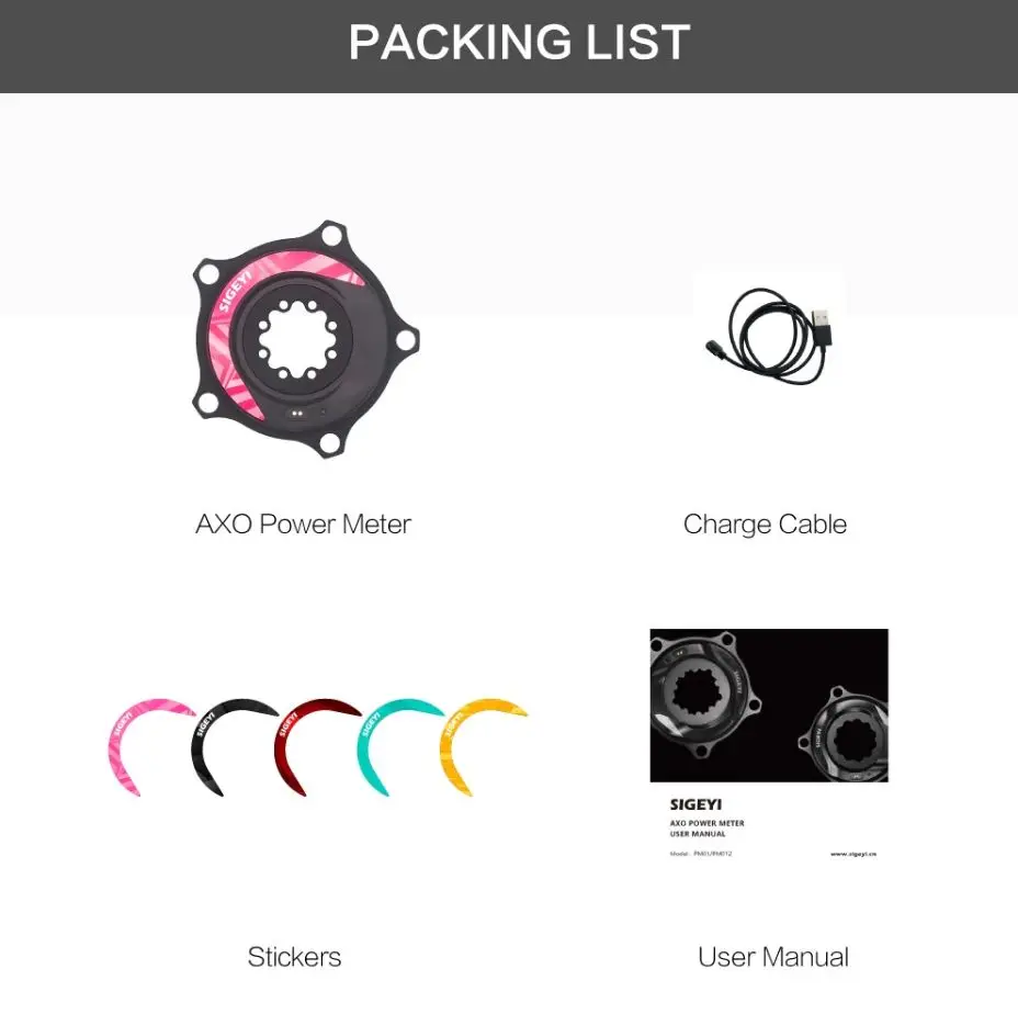 sigeyi potenciómetro araña axo para bicicleta medidor de potencia para bici rotor sram shimano cannondale raceface specialized 6 SIGEYI Potenciómetro Araña AXO para Bicicleta - Medidor de potencia para bici ROTOR SRAM SHIMANO CANNONDALE RACEFACE SPECIALIZED 6