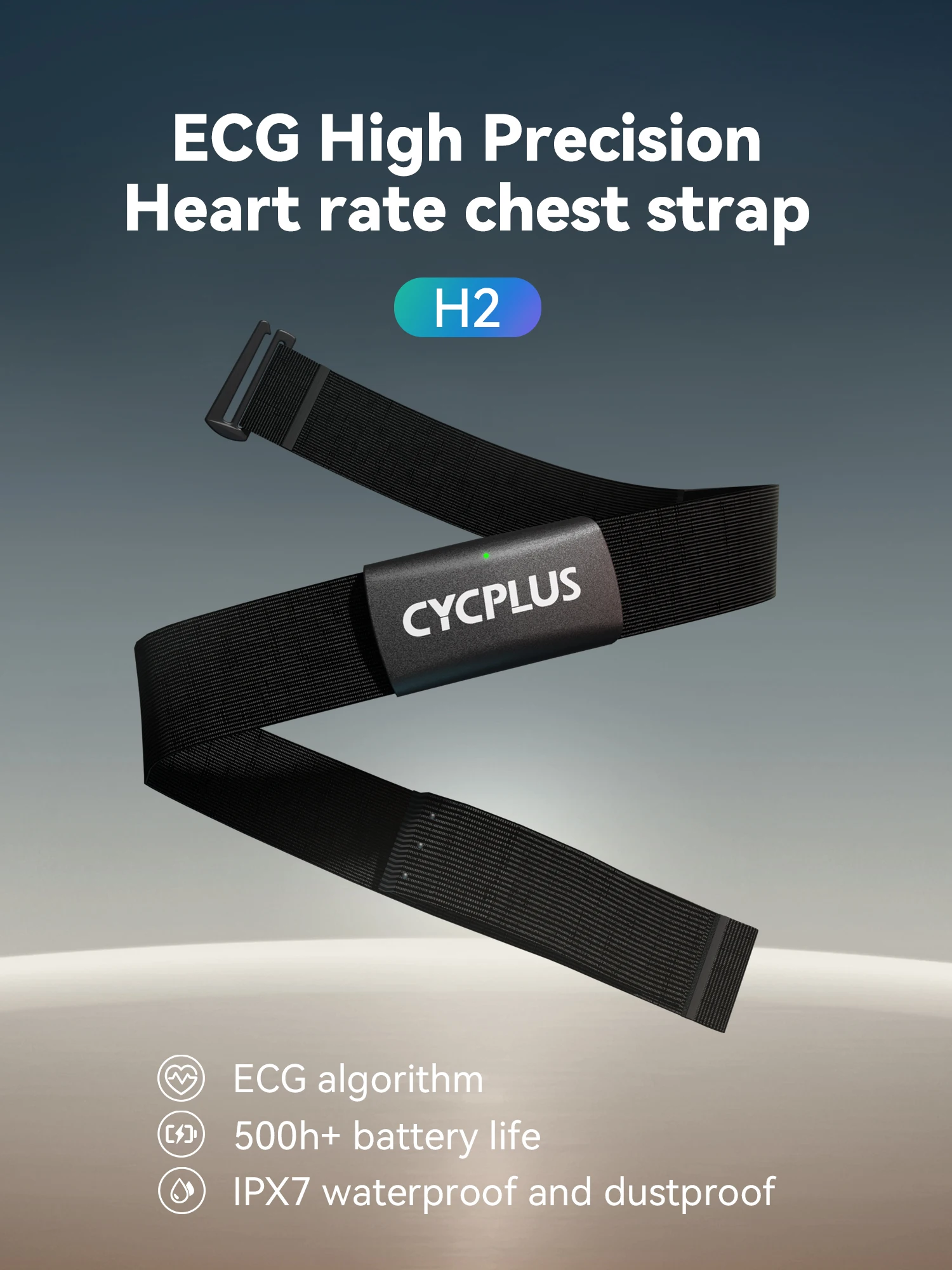 cycplus accesorios para bicicleta, correa para el pecho, sensor de ritmo cardíaco ant + ble, impermeable, gps, ordenador para bicicleta, velocímetro 3 CYCPLUS-accesorios para bicicleta, correa para el pecho, Sensor de ritmo cardíaco ANT + BLE, impermeable, GPS, ordenador para bicicleta, velocímetro 3