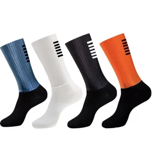Calcetines de Ciclismo de Silicona Aero 2026, Antideslizantes, para Hombre, Deportes, Bicicleta, Running 1