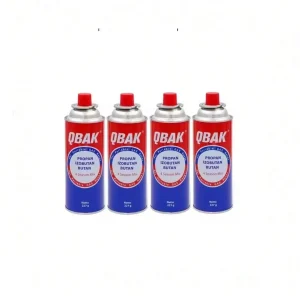 pack 4 cartuchos gas butano 277g – botellas portátiles para camping, cocina, estufa, bbq y emergencias, en417 1