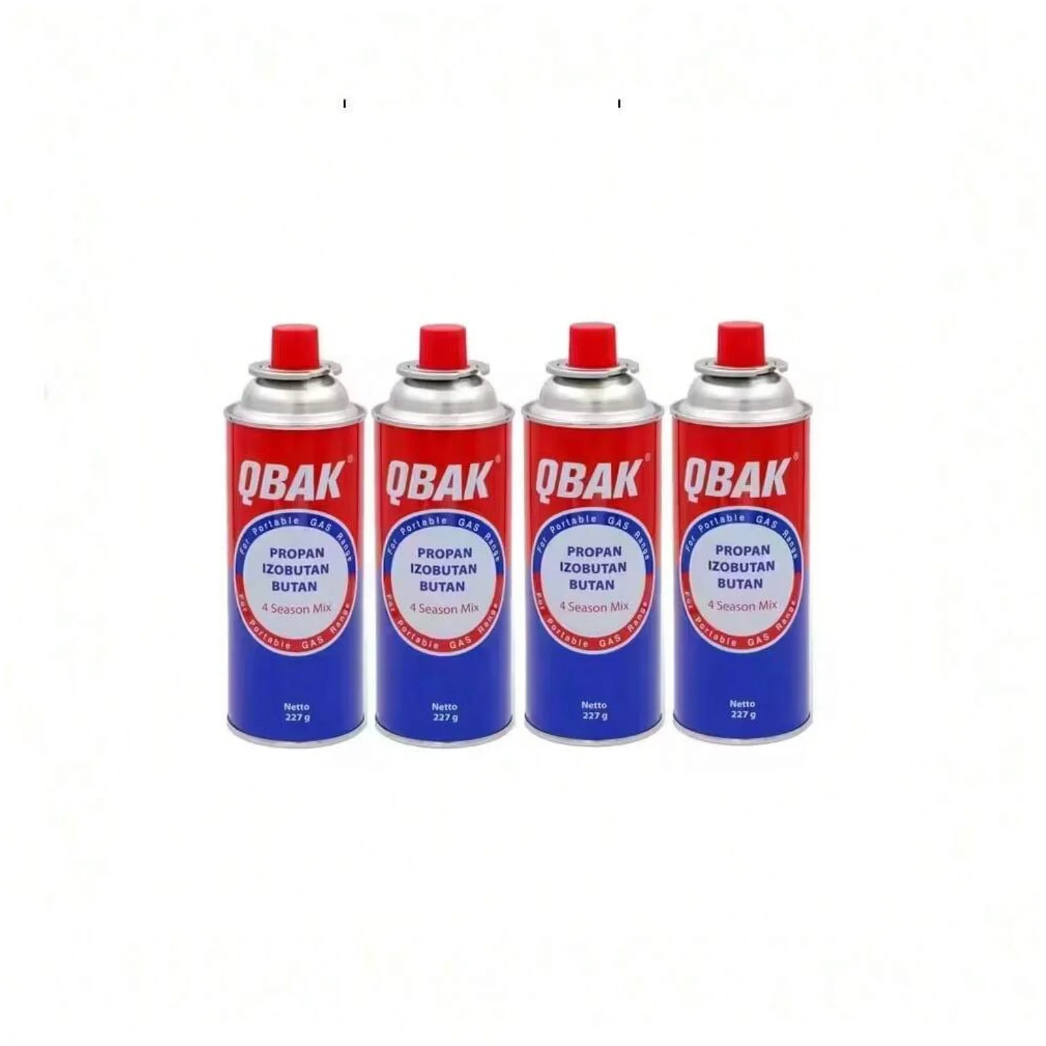 Pack 4 cartuchos de gas butano 277 g – Rosca EN417 Pack 4 cartuchos de gas butano 277 g – Rosca EN417