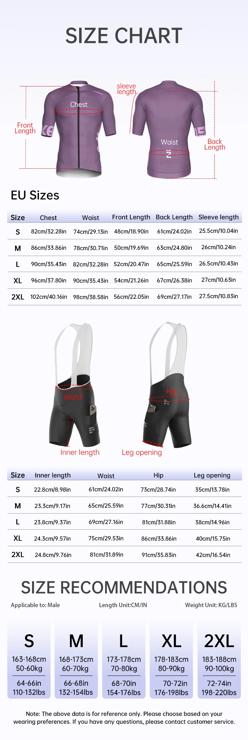 Conjunto de ciclismo INBIKE para hombre – Maillot y culotte de verano Conjunto de ciclismo INBIKE para hombre – Maillot y culotte de verano