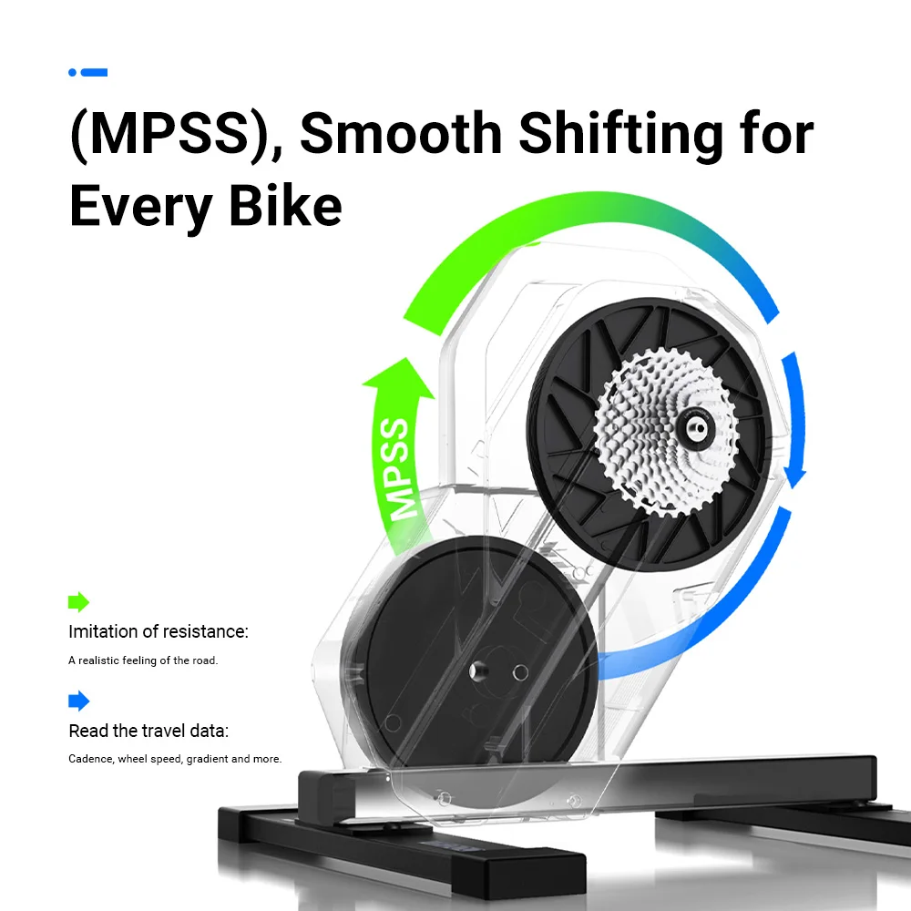 bicicleta de entrenamiento inteligente geoid ve200 con llave, para bicicletas de montaña y carretera, con wi fi, 2000w de potencia, entrenamiento de ciclismo en casa 2 Bicicleta de Entrenamiento Inteligente Geoid VE200 con Llave, para Bicicletas de Montaña y Carretera, con Wi-Fi, 2000W de Potencia, Entrenamiento de Ciclismo en Casa 2