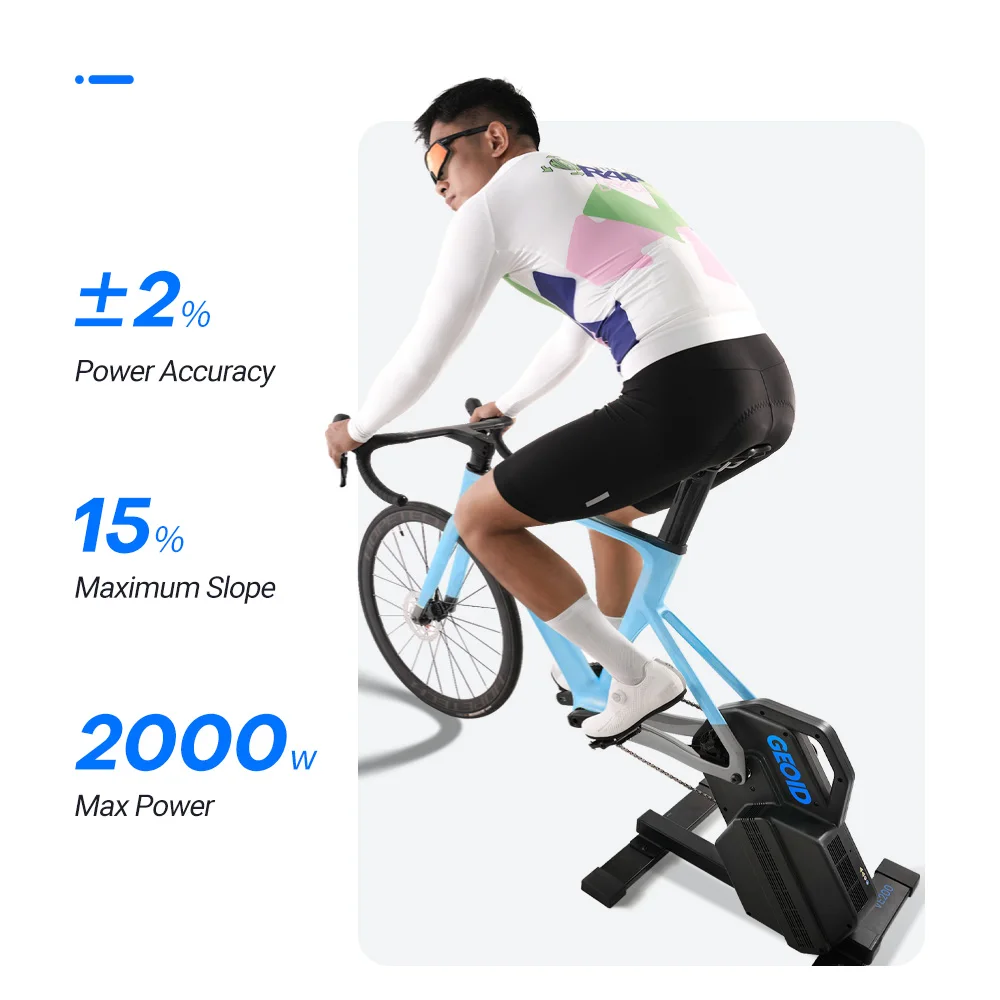 bicicleta de entrenamiento inteligente geoid ve200 con llave, para bicicletas de montaña y carretera, con wi fi, 2000w de potencia, entrenamiento de ciclismo en casa 8 Bicicleta de Entrenamiento Inteligente Geoid VE200 con Llave, para Bicicletas de Montaña y Carretera, con Wi-Fi, 2000W de Potencia, Entrenamiento de Ciclismo en Casa 8