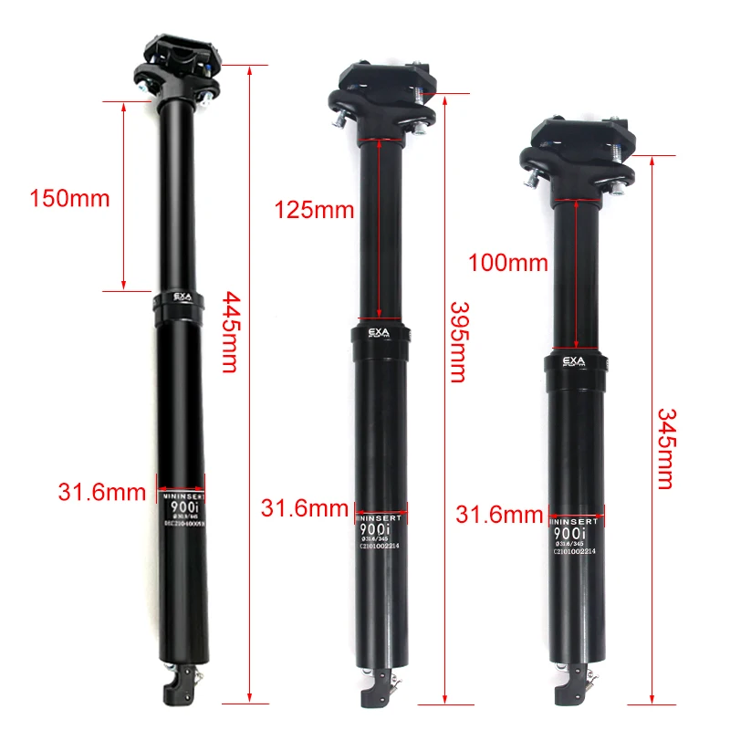 ks 900i exa form tija de sillín de altura ajustable 30,9mm 31,6mm cuentagotas hidráulico 125mm 100mm cable interno tubo de control remoto 3 KS 900i EXA FORM tija de sillín de altura ajustable 30,9mm 31,6mm cuentagotas hidráulico 125mm 100mm Cable interno tubo de Control remoto 3