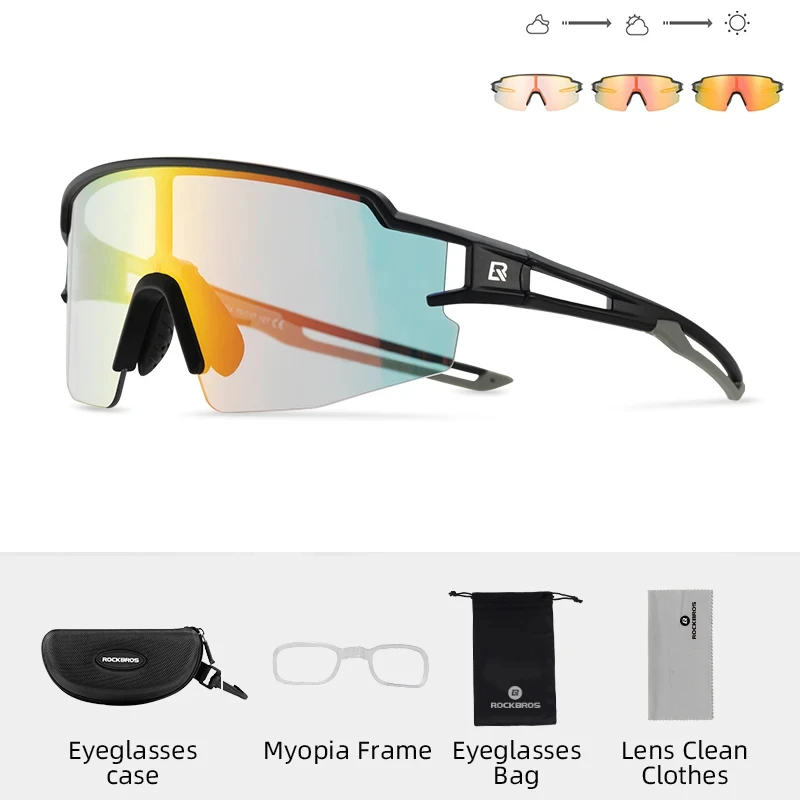 rockbros gafas fotocromáticas para ciclismo, uv400 lentes polarizadas con protección lentes, para bicicleta de montaña y carretera lentes para hombre 10 ROCKBROS-gafas fotocromáticas para ciclismo, UV400 lentes polarizadas con protección lentes, para bicicleta de montaña y carretera lentes para hombre 10