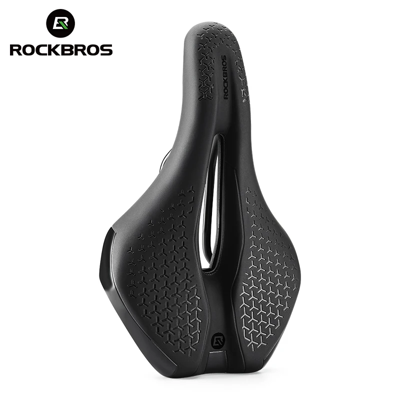 rockbros sillín de bicicleta hueco, transpirable, a prueba de golpes, asiento de ciclismo, cojín de cuero antideslizante de pu, ligero, para bicicleta de montaña y carretera 1 ROCKBROS-sillín de bicicleta hueco, transpirable, a prueba de golpes, asiento de ciclismo, cojín de cuero antideslizante de PU, ligero, para bicicleta de montaña y carretera 1