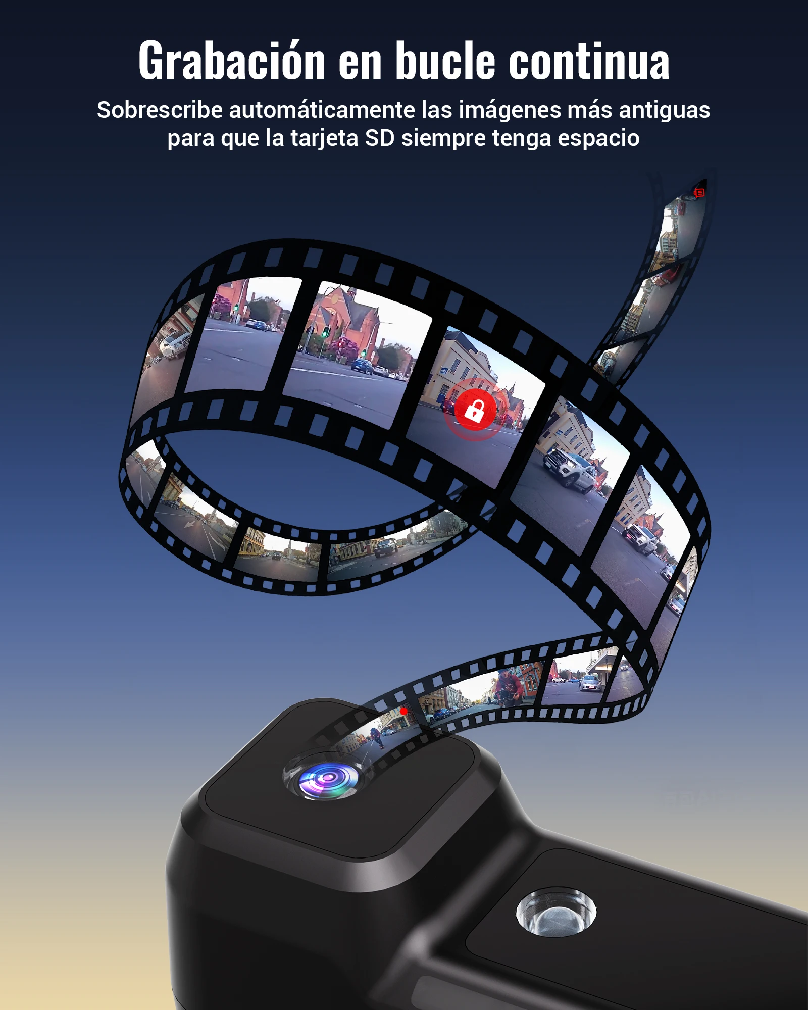luz trasera para bicicleta ravemen nt301 con cámara dv, recargable, 3200mah, gran angular, 2k hd, grabación en bucle continua desde el teléfono 4 Luz Trasera para Bicicleta RAVEMEN NT301 con Cámara DV, Recargable, 3200mAh, Gran Angular, 2K HD, Grabación en Bucle Continua desde el Teléfono 4