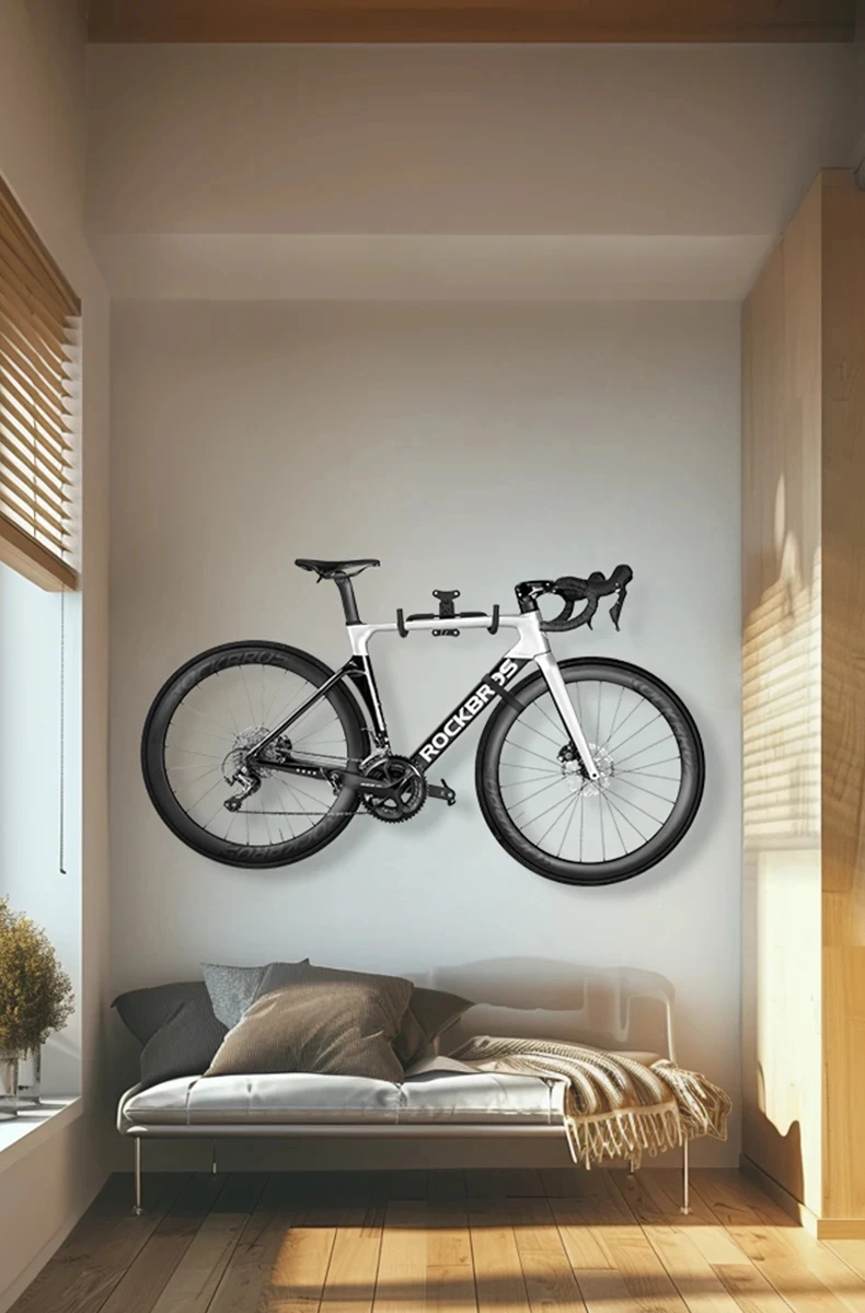 Soporte de pared para bicicleta ROCKBROS – Ajustable y reforzado Soporte de pared para bicicleta ROCKBROS – Ajustable y reforzado
