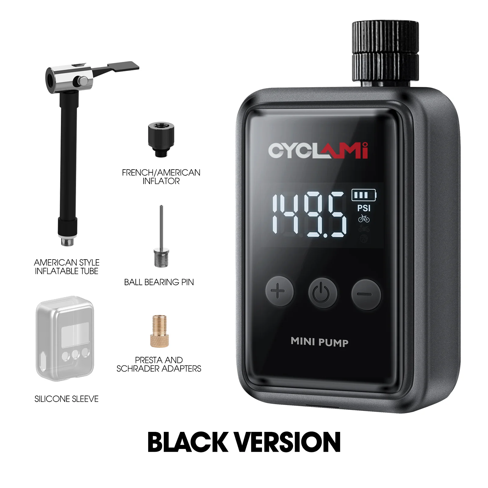 150psi, bomba de aire eléctrica portátil para bicicleta de bolsillo, válvula schrader presta, mini compresor recargable rápido, inflador de neumáticos cyclami hw125, bomba de inflar bicicletas, inflador de bicicleta 7 150PSI, Bomba de aire eléctrica portátil para bicicleta de bolsillo, válvula Schrader Presta, MINI compresor recargable rápido, inflador de neumáticos CYCLAMI HW125, Bomba de inflar bicicletas, Inflador de bicicleta 7