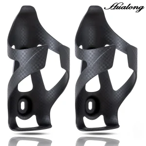 HUALONG-portabotellas de nailon para bicicleta, soporte para botella de agua de fibra de carbono, para carretera, MTB, bicicletas de grava, botella de agua para bicicleta, taza de bebida Ho 1