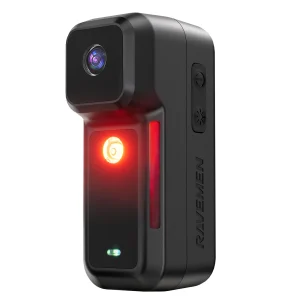 Luz Trasera para Bicicleta RAVEMEN NT301 con Cámara DV, Recargable, 3200mAh, Gran Angular, 2K HD, Grabación en Bucle Continua desde el Teléfono 1